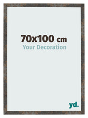 Photo Frame 70x100 cm Oxidized Metal MDF Bologna Front Size | Yourdecoration.co.uk