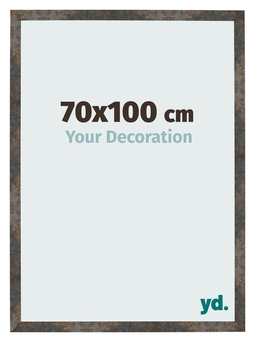 Photo Frame 70x100 cm Oxidized Metal MDF Bologna Front Size | Yourdecoration.co.uk