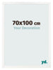 Photo Frame 70x100 cm White High Gloss MDF Bologna Front Size | Yourdecoration.co.uk
