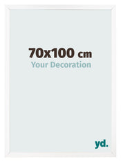Photo Frame 70x100 cm White Matte MDF Bologna Front Size | Yourdecoration.co.uk