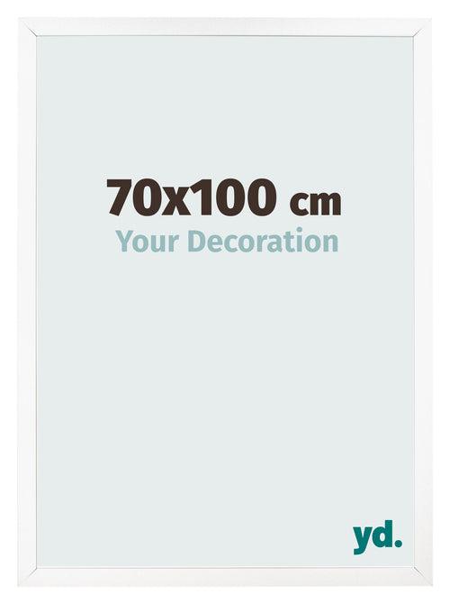 Photo Frame 70x100 cm White Matte MDF Bologna Front Size | Yourdecoration.co.uk