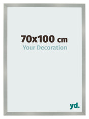 Photo Frame 70x100cm Aluminum Brushed MDF Bologna Front Size | Yourdecoration.co.uk