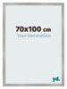 Photo Frame 70x100cm Aluminum Brushed MDF Bologna Front Size | Yourdecoration.co.uk