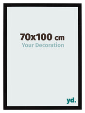 Photo Frame 70x100cm Black High Gloss MDF Bologna Front Size | Yourdecoration.co.uk