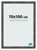 Photo Frame 70x100cm Black Silver Polished MDF Pisa Front Size | Yourdecoration.co.uk