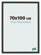 Photo Frame 70x100cm Black Woodgrain MDF Bologna Front Size | Yourdecoration.co.uk