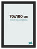 Photo Frame 70x100cm Black Woodgrain MDF Lazio Front Size | Yourdecoration.co.uk