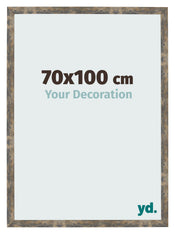Photo Frame 70x100cm Blue Gold Melange MDF Bologna Front Size | Yourdecoration.co.uk