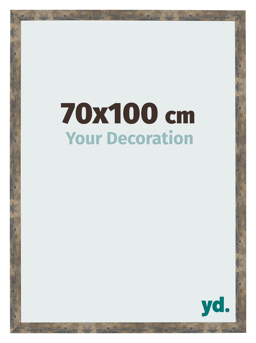 Photo Frame 70x100cm Blue Gold Melange MDF Bologna Front Size | Yourdecoration.co.uk