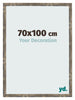 Photo Frame 70x100cm Blue Gold Melange MDF Bologna Front Size | Yourdecoration.co.uk