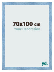 Photo Frame 70x100cm Clear Blue Swept MDF Pisa Front Size | Yourdecoration.co.uk