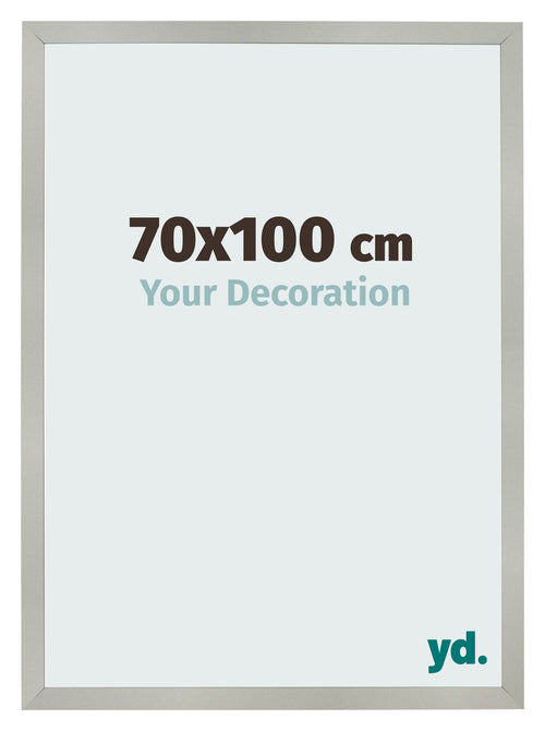 Photo Frame 70x100cm Silver Matte MDF Bologna Front Size | Yourdecoration.co.uk