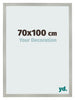 Photo Frame 70x100cm Silver Matte MDF Bologna Front Size | Yourdecoration.co.uk