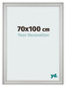 Photo Frame 70x100cm Silver Matte MDF Lazio Front Size | Yourdecoration.co.uk