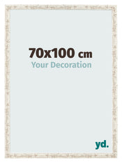 Photo Frame 70x100cm White Vintage MDF Bologna Front Size | Yourdecoration.co.uk