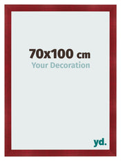 Photo Frame 70x100cm Wine Red Swept MDF Pisa Front Size | Yourdecoration.co.uk