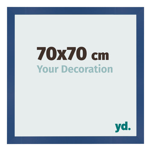 Photo Frame 70x70 cm Dark Blue MDF Bologna Front Size | Yourdecoration.co.uk