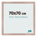 Photo Frame 70x70 cm Dusty Pink MDF Bologna Front Size | Yourdecoration.co.uk