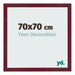 Photo Frame 70x70 cm Wine Red Swept MDF Bologna Front Size | Yourdecoration.co.uk