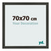 Photo Frame 70x70cm Anthracite MDF Bologna Front Size | Yourdecoration.co.uk