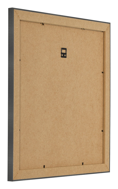 Photo Frame 70x70cm Black Silver Polished MDF Pisa Back Oblique | Yourdecoration.co.uk