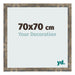 Photo Frame 70x70cm Blue Gold Melange MDF Bologna Front Size | Yourdecoration.co.uk