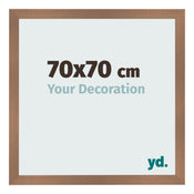 Photo Frame 70x70cm Copper Design MDF Bologna Front Size | Yourdecoration.co.uk