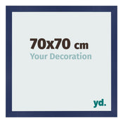 Photo Frame 70x70cm Dark Blue Swept MDF Bologna Front Size | Yourdecoration.co.uk