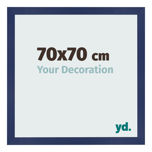 Photo Frame 70x70cm Dark Blue Swept MDF Bologna Front Size | Yourdecoration.co.uk