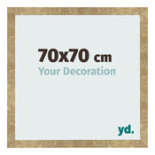 Photo Frame 70x70cm Gold Antique MDF Bologna Front Size | Yourdecoration.co.uk