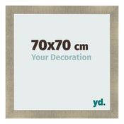 Photo Frame 70x70cm Gold Vintage MDF Pisa Front Size | Yourdecoration.co.uk