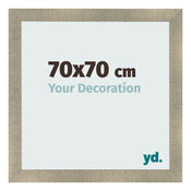 Photo Frame 70x70cm Gold Vintage MDF Pisa Front Size | Yourdecoration.co.uk