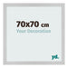 Photo Frame 70x70cm Stainless Steel MDF Bologna Front Size | Yourdecoration.co.uk