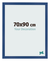 Photo Frame 70x90 cm Dark Blue MDF Bologna Front Size | Yourdecoration.co.uk