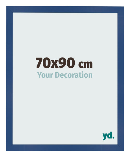 Photo Frame 70x90 cm Dark Blue MDF Bologna Front Size | Yourdecoration.co.uk