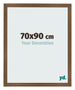 Photo Frame 70x90 cm Oak Rustic MDF Bologna Front Size | Yourdecoration.co.uk