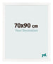 Photo Frame 70x90 cm White High Gloss MDF Bologna Front Size | Yourdecoration.co.uk