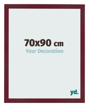Photo Frame 70x90 cm Wine Red Swept MDF Bologna Front Size | Yourdecoration.co.uk