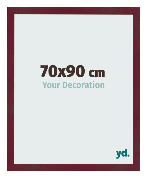 Photo Frame 70x90 cm Wine Red Swept MDF Bologna Front Size | Yourdecoration.co.uk