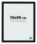 Photo Frame 70x90cm Black High Gloss MDF Bologna Front Size | Yourdecoration.co.uk