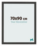 Photo Frame 70x90cm Black Woodgrain MDF Bologna Front Size | Yourdecoration.co.uk