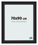 Photo Frame 70x90cm Black Woodgrain MDF Lazio Front Size | Yourdecoration.co.uk