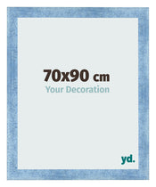 Photo Frame 70x90cm Clear Blue Swept MDF Pisa Front Size | Yourdecoration.co.uk