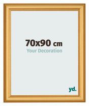 Photo Frame 70x90cm Gold Matte MDF Lazio Front Size | Yourdecoration.co.uk
