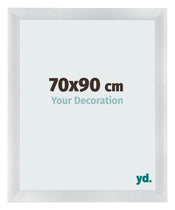 Photo Frame 70x90cm Silver Black Swept MDF Pisa Front Size | Yourdecoration.co.uk