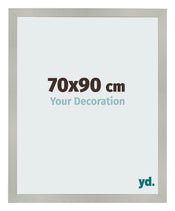 Photo Frame 70x90cm Silver Matte MDF Bologna Front Size | Yourdecoration.co.uk
