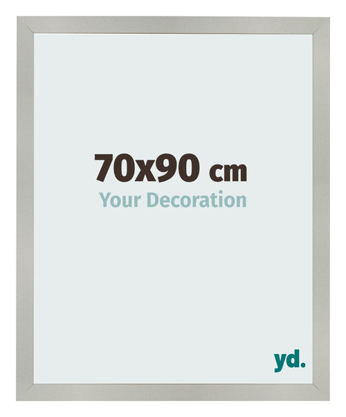 Photo Frame 70x90cm Silver Matte MDF Bologna Front Size | Yourdecoration.co.uk