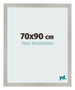 Photo Frame 70x90cm Silver Matte MDF Bologna Front Size | Yourdecoration.co.uk