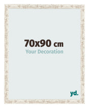 Photo Frame 70x90cm White Vintage MDF Bologna Front Size | Yourdecoration.co.uk