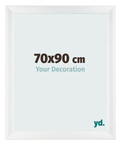 Photo Frame 70x90cm White Vintage MDF Pisa Front Size | Yourdecoration.co.uk